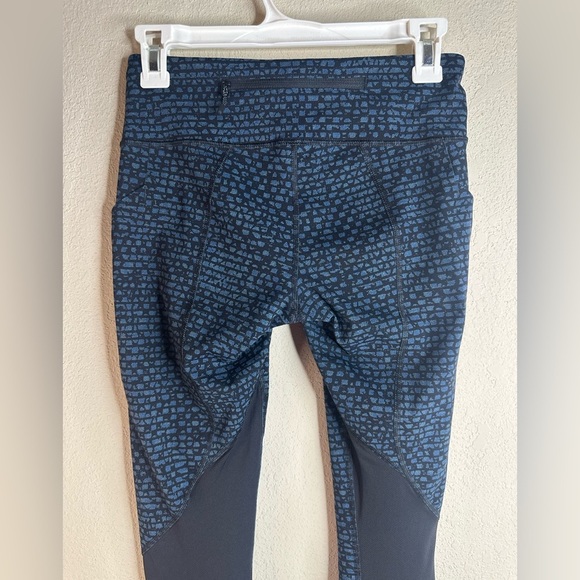 Lululemon Pace Rival Crop 19” Shatter Weave Desert Teal size 4 - Picture 6 of 7